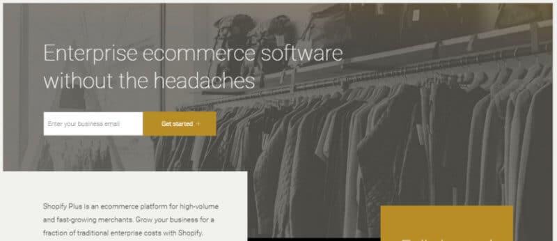 Shopify Plus eCommerce Homepage