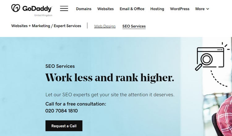 costs of godaddy seo services