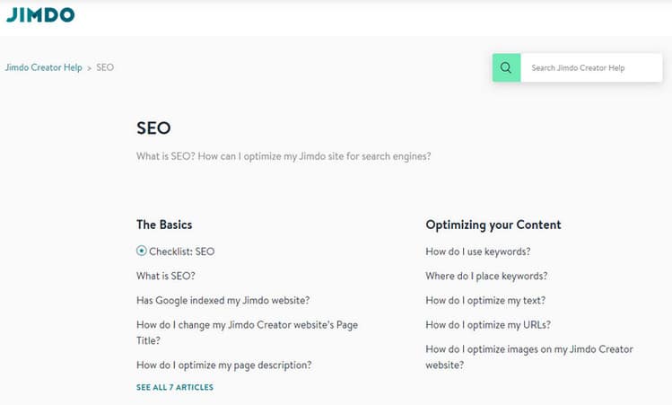 seo tools on jimdo