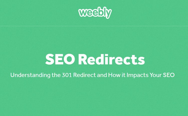 Site redirection on weebly