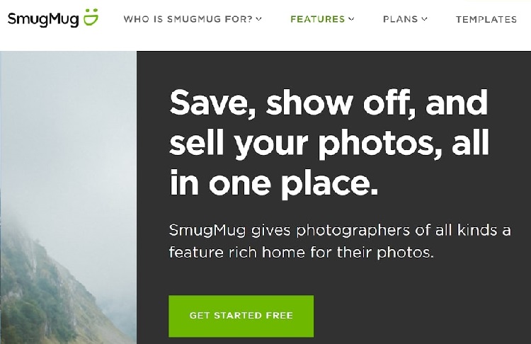 smugmug photography website builder