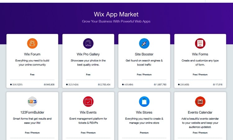 app market wix