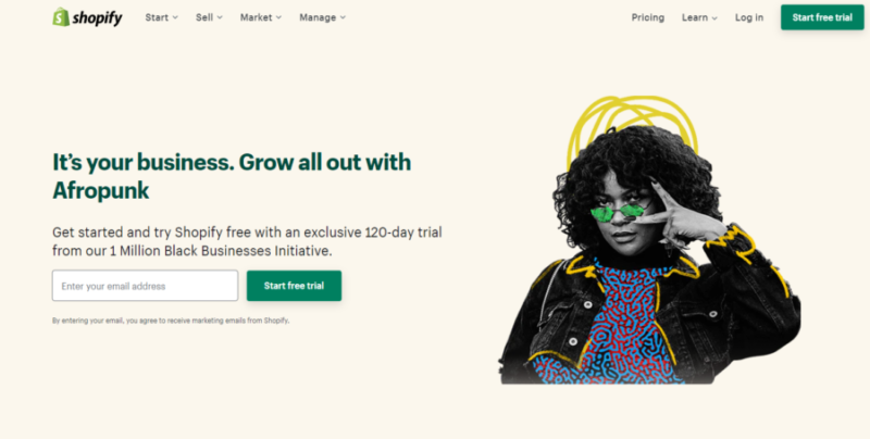 Shopify 1mBB (Black Businesses) 120 Day Free Trial