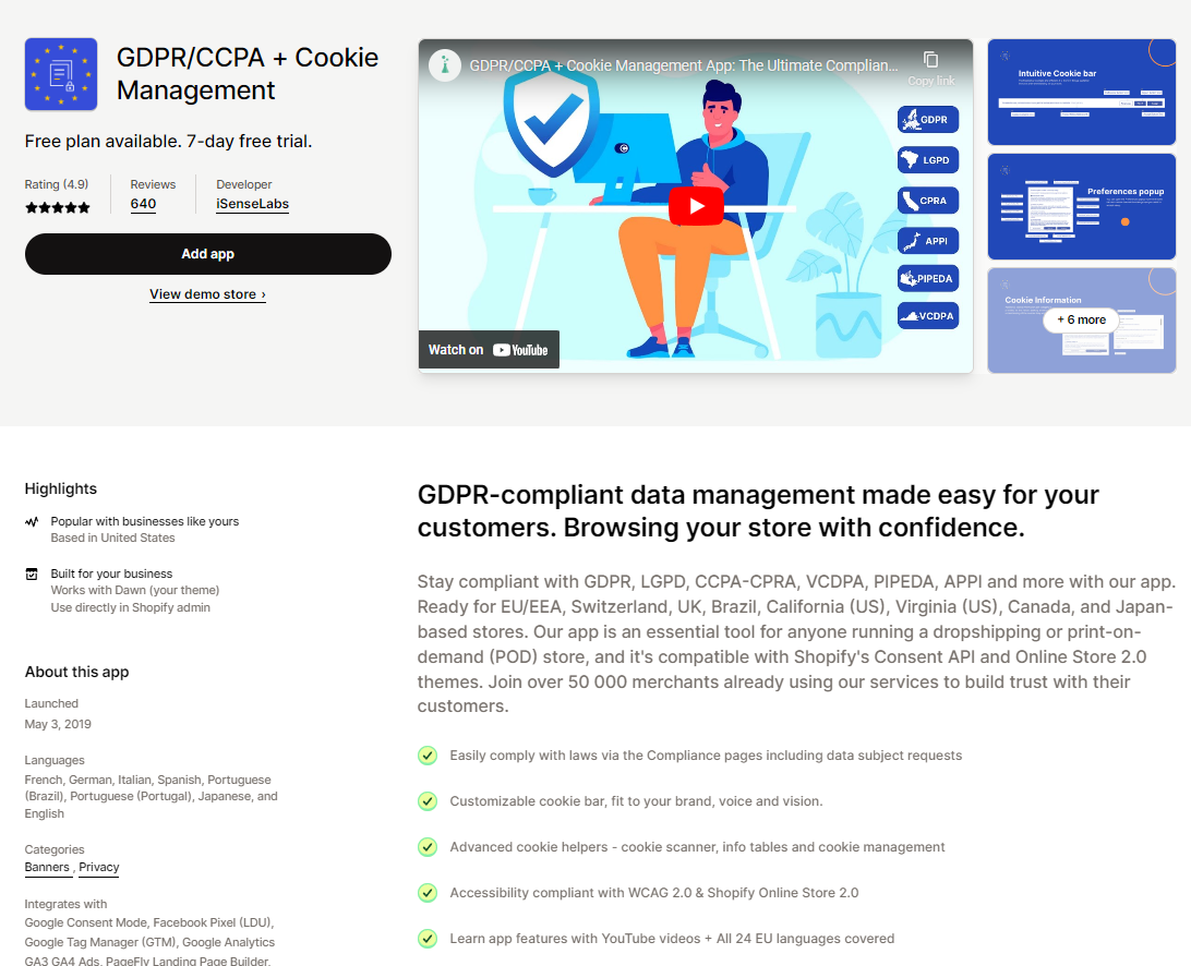 FDPR CCPA Cookie Management