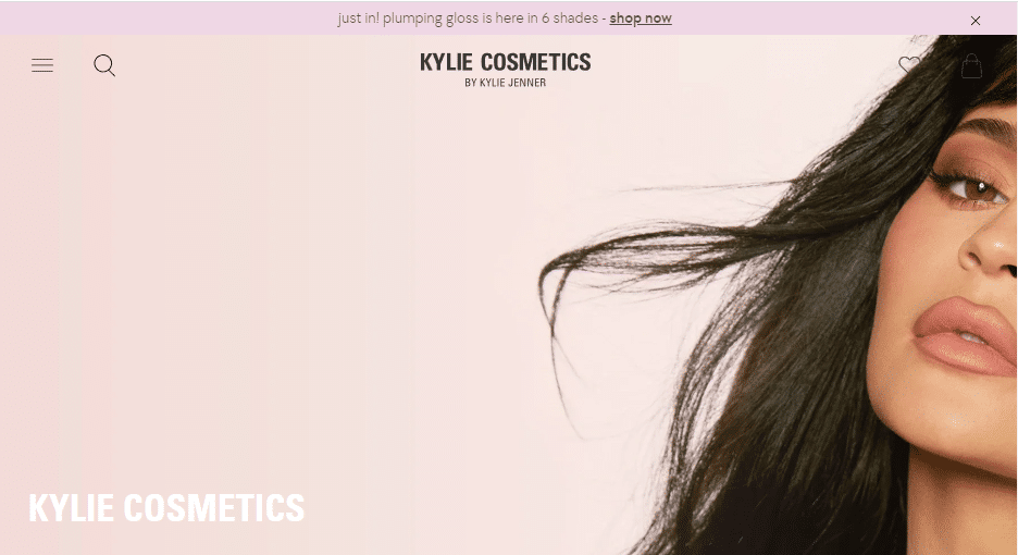 Kylie Cosmetics On Shopify Platform