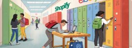 Comparing Shopify Vs eBay in a school setting.