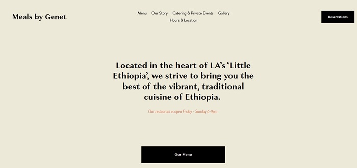 example of squarespace website