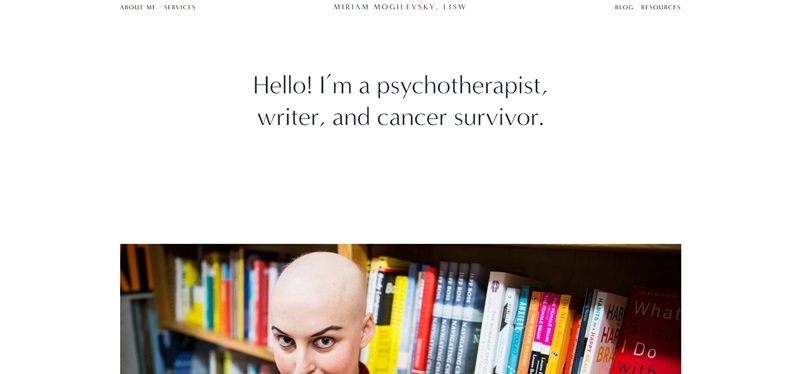 A therapy website for inspiration