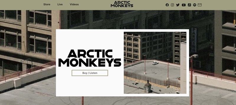 Artic Monkeys band and musician homepage