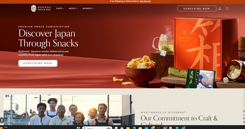 Authentic Japanese Snack Company Built On Shopify