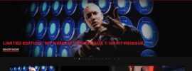 Eminem website homepage