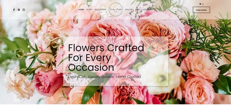 Flower Website Built On Duda Website Builder