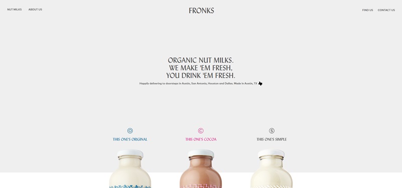 Fronks Website Homepage