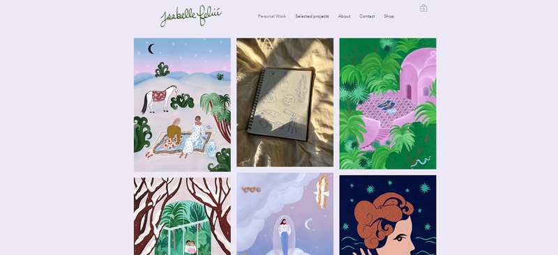 Isabelle Feliu Website Example