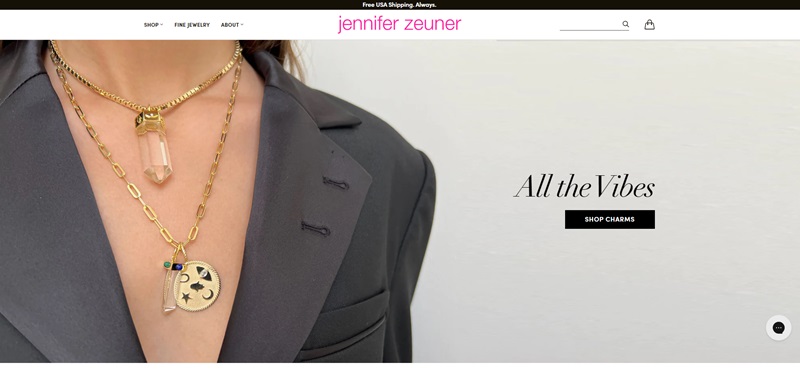 Jennifer Zeuner Jewelry Website