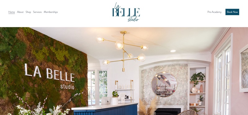 La Belle Studio Spa Website Example