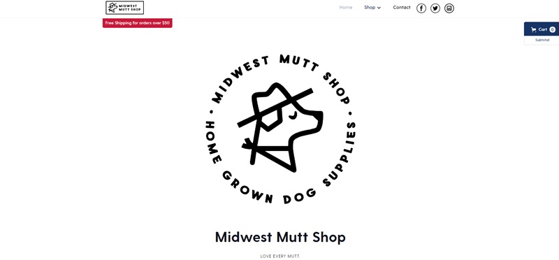 Midwest Mutt Shop Built On Webflow