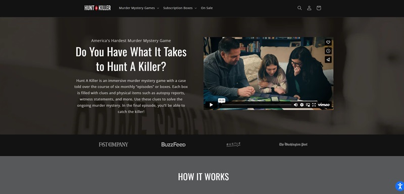 Murder blog built on webflow