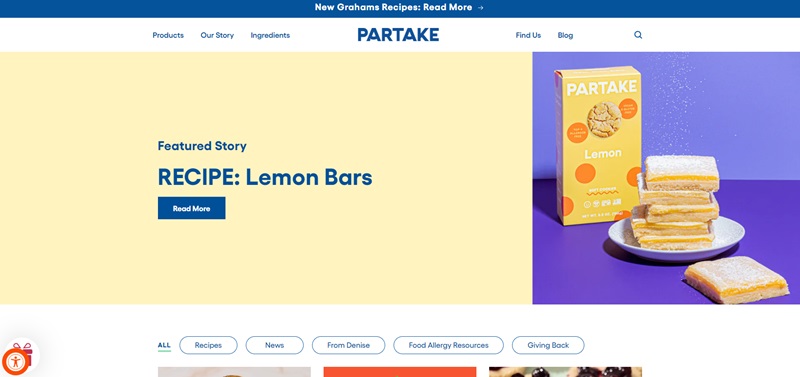 Partake Foods Blog Built On Shopify