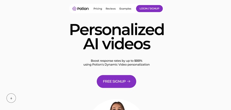 Potion ecommerce website