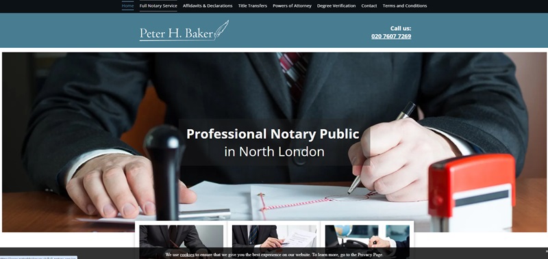 Professional Website Notary Website