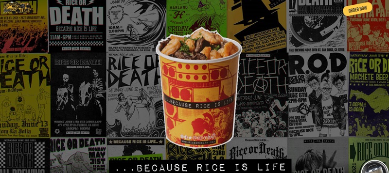 Rice or Death Food Truck Website