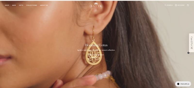 Satya Jewelry Store Website