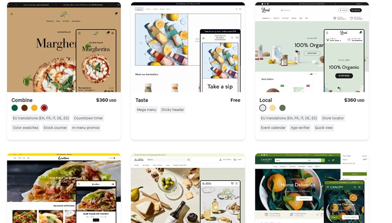 Shopify Restaurant Theme Examples To Help