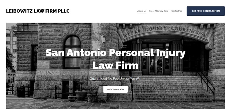 Squarespace Lawyer Website Example For A San Antonio Law Firm