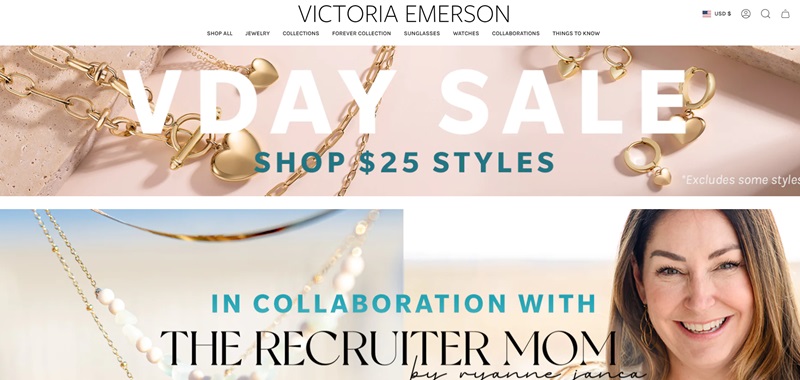 Victoria Emerson Jewelry Store Website