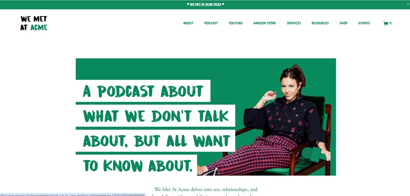 We Met At Acme Podcast Made With Squarespace