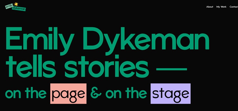 actor website of Emily Dykeman