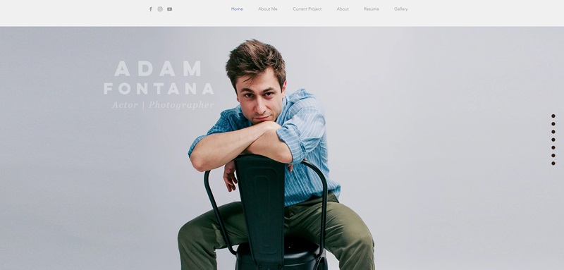 adam fontana actor website