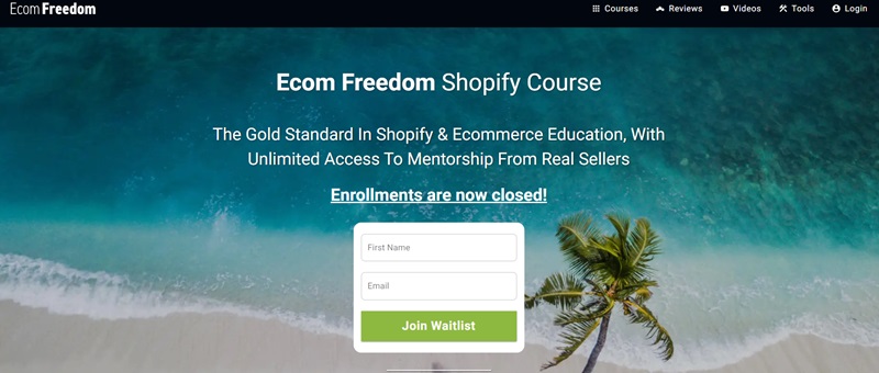 eCom Freedom dropshipping course