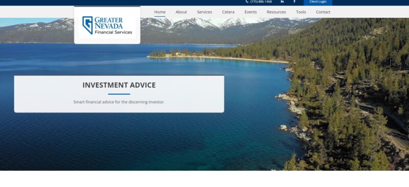 greater nevada financial services homepage