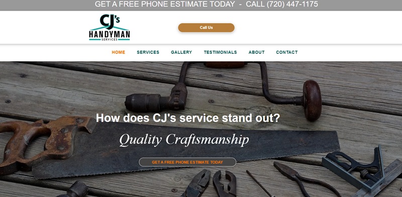 handyman service website example