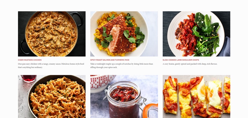 Food Recipe Blog Made With Squarespace