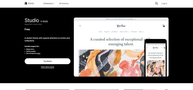 One of the best free shopify themes to try