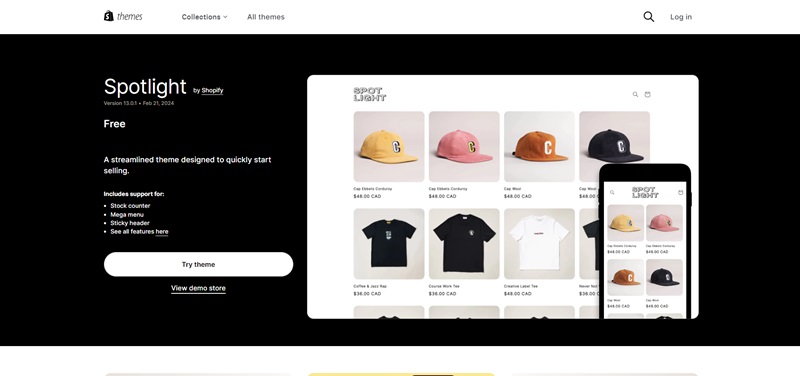 best shopify free themes