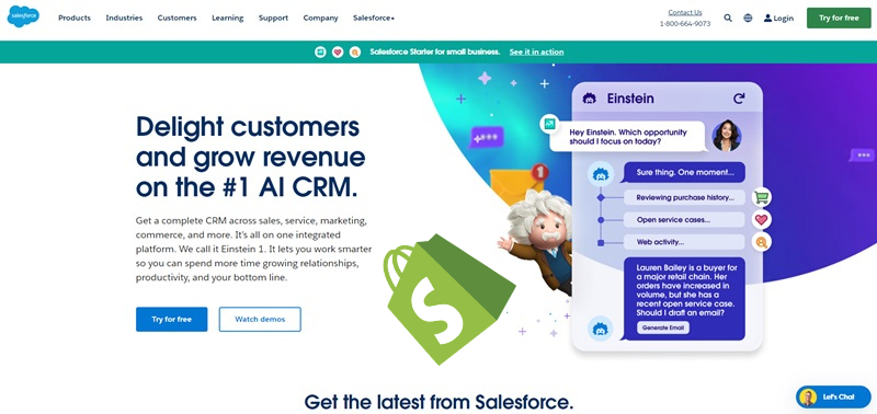 Saleforce - Integrate With Shopify