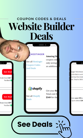 Coupon codes and deals for website builders