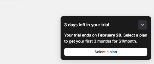 Shopify 3 Day Trial