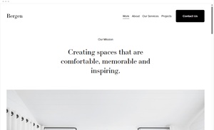 Bergen Squarespace template