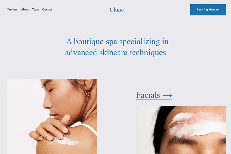 Clune Squarespace Template