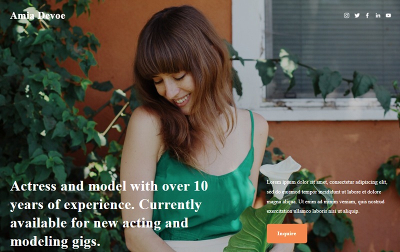 Devoe squarespace template