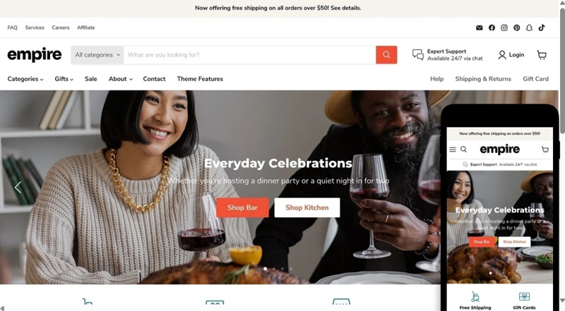 Empire Shopify Theme