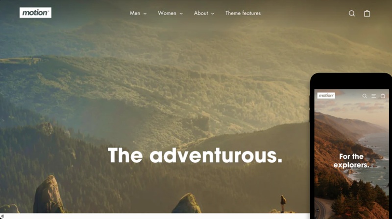 Motion Shopify Theme - Best Shopify Themes for Clothing
