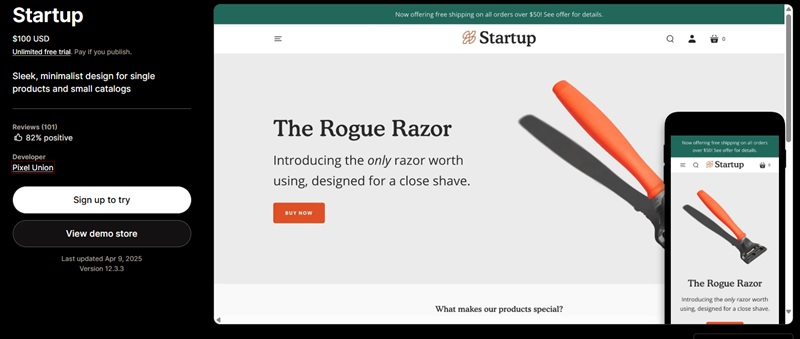 Starup Shopify Theme