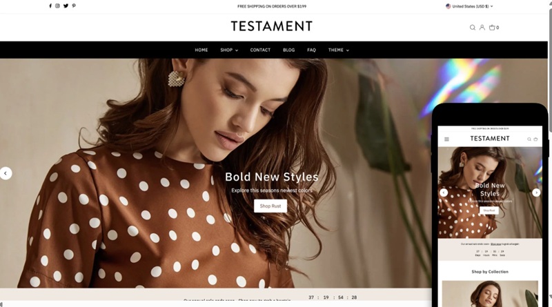 Testament Shopify Theme