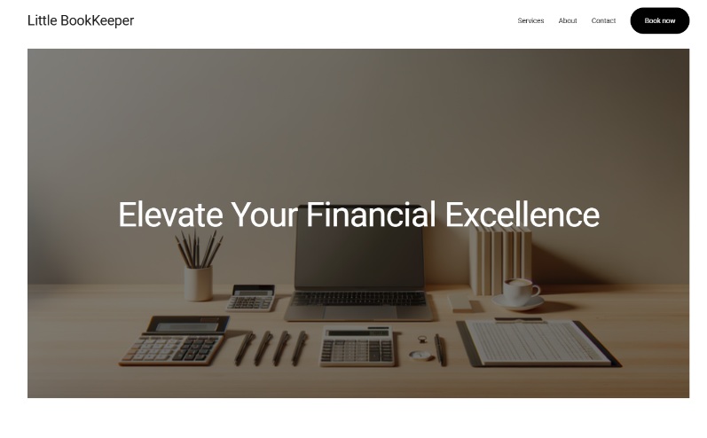 create a bookkeeping website